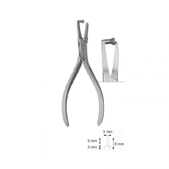 Mini pince coupante coudée pour ligatures (125 mm) - 75.01.1163
